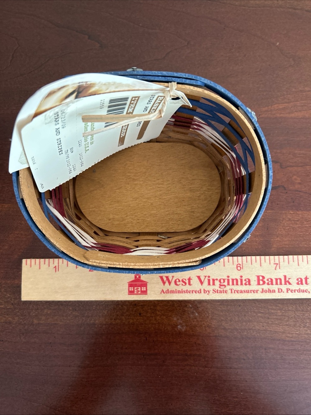 Longaberger Stars and Stripes basket bundle 2009 American celebration - Picture 2 of 9